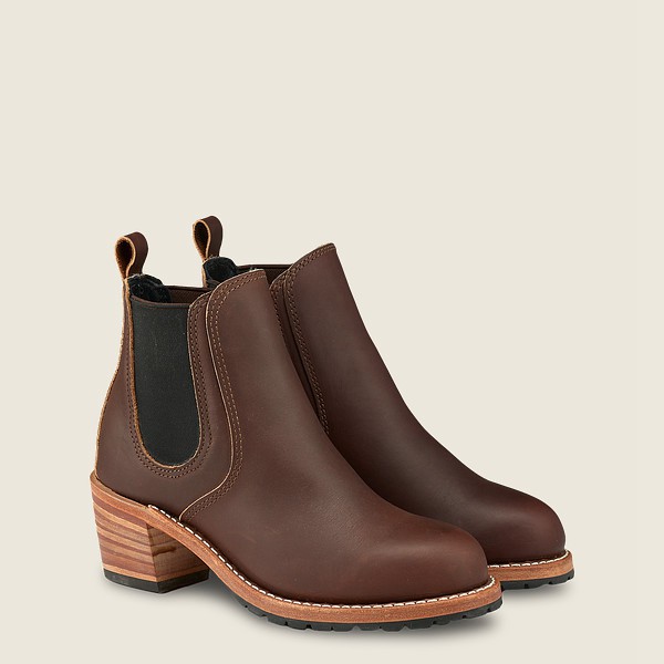 Red Wing Heritage Bot Bayan - Harriet - Heeled Oro-Iginal Deri - Koyu Kahverengi - 92LPUQWKS